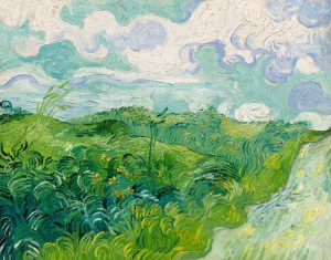 Green Wheat Fields, Auvers, Vincent van Gogh - pla