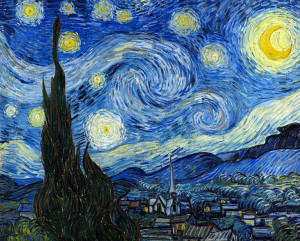 Gwiaździsta noc, Vincent van Gogh - plakat 100x70
