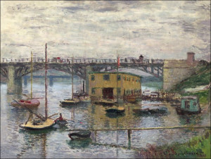 Bridge at Argenteuil on a Gray Day, Claude Monet -