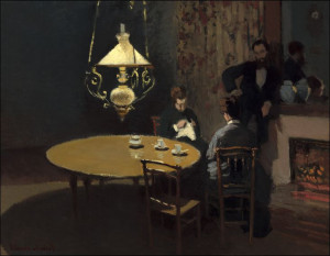 Interior, after Dinner, Claude Monet - plakat 100x
