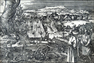 Landscape with a Cannon, Albrecht Durer - plakat 1