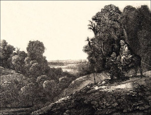 Flight into Egypt Altered from Tobias and the Ange