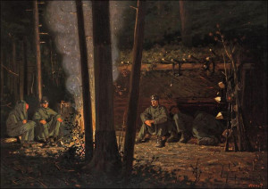 In Front of Yorktown, Winslow Homer - plakat 100x7
