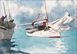 Fishing Boats, Key West, Winslow Homer - plakat 10