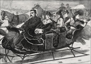 Christmas Belles, Winslow Homer - plakat 100x70 cm