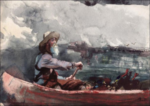 Adirondacks Guide, Winslow Homer - plakat 100x70 c