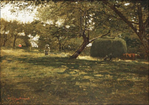 Harvest Scene, Winslow Homer - plakat 100x70 cm