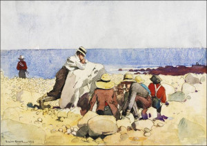 A Clam–Bake, Winslow Homer - plakat 100x70 cm