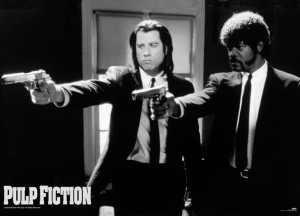 Pulp Fiction Guns - plakat 140x100 cm