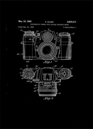 Patent Aparat Fotograficzny Projekt 1962 - retro p