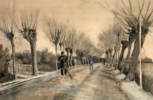 Road in Etten, Vincent van Gogh - plakat 100x70 cm