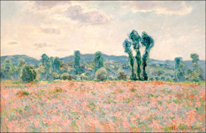 Pole Maków, Claude Monet - plakat 100x70 cm