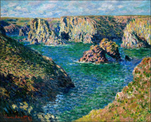 Port donnant belle ile, Claude Monet - plakat 100x