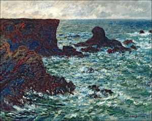 Rocks at port coton the lion rock 1886, Claude Mon