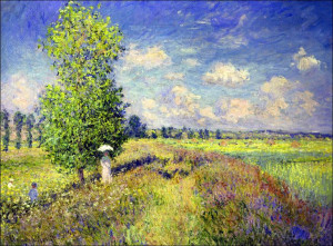 The summer poppy field, Claude Monet - plakat 100x