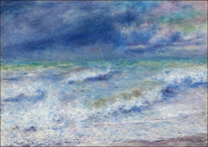 Seascape, Pierre-Auguste Renoir - plakat 100x70 cm