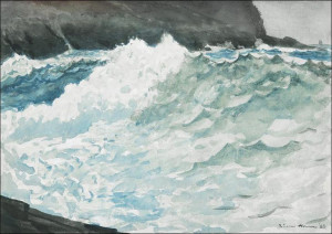 Surf, Prout’s Neck, Winslow Homer - plakat 100x70