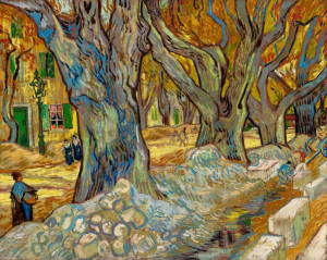 Vincent Van Gogh, The Large Plane Trees - plakat 1