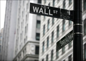 Wall street - plakat 100x70 cm