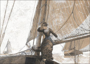Yachting Girl, Winslow Homer - plakat 100x70 cm