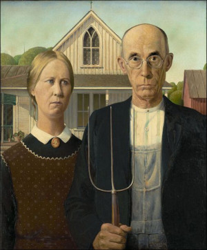 American Gothic - plakat 20x30 cm