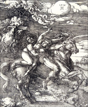 Abduction of Proserpine, Albrecht Durer - plakat 2
