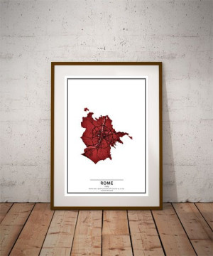 Crimson Cities Rome - plakat 29,7x42 cm