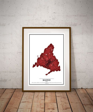 Crimson Cities - Madrid - plakat 20x30 cm