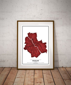 Crimson Cities - Warsaw - plakat 20x30 cm