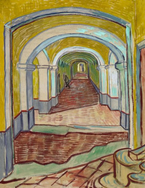 Corridor in the Asylum, Vincent van Gogh - plakat