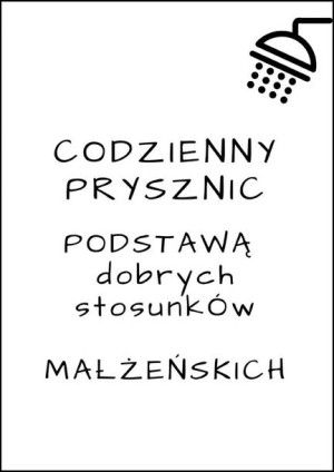Codzienny prysznic - plakat 29,7x42 cm