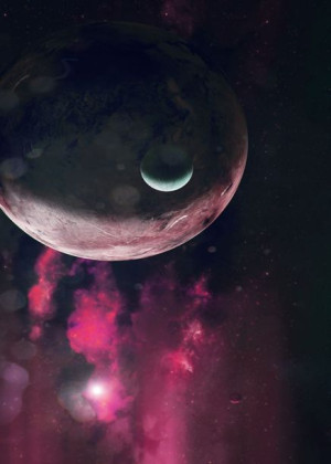 Deep Space, Bernstein - plakat 21x29,7 cm