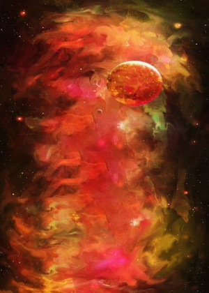Deep Space, Santi - plakat 29,7x42 cm