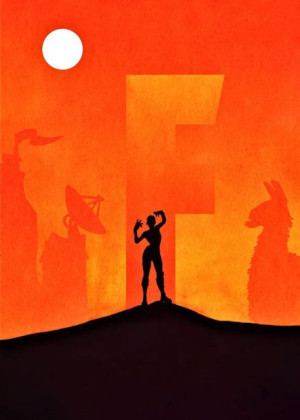 Fortnite Vintage Poster - plakat 20x30 cm
