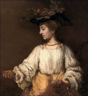 Flora, Rembrandt - plakat 20x30 cm