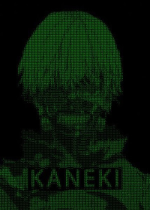H4CK3D - Kaneki, Tokyo Ghoul - plakat 29,7x42 cm