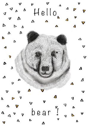 Hellobear - plakat 29,7x42 cm