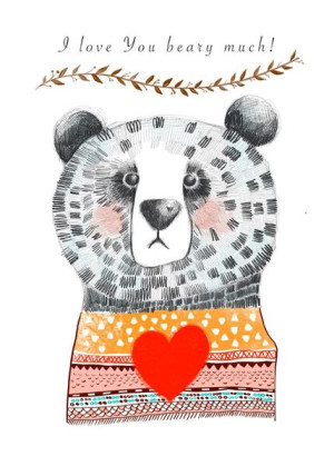 I love you - plakat 29,7x42 cm