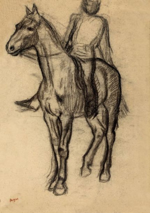 Horse and Rider, Edgar Degas - plakat 29,7x42 cm