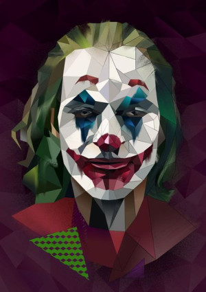 Joker ciemne tło - plakat 20x30 cm