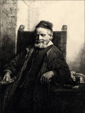 Jan Lutma, Rembrandt - plakat 20x30 cm