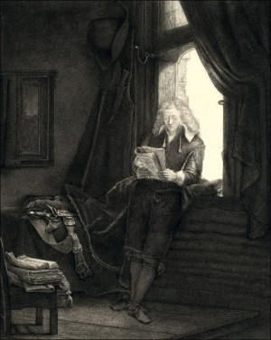 Jan Six, Rembrandt - plakat 20x30 cm