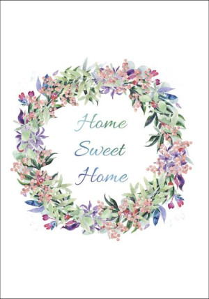 Home sweet home - plakat 29,7x42 cm