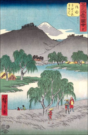Goyu Motono ga hara and Motozaka Pass, Hiroshige A