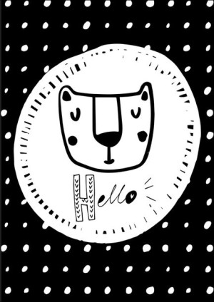 hello - plakat 29,7x42 cm