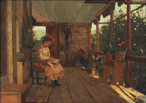 Girl Shelling Peas, Winslow Homer - plakat 29,7x21