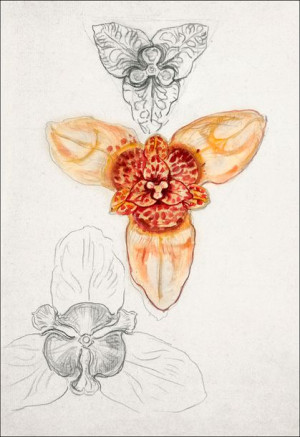 Japanese Lily, East Hampton, Samuel Colman - plaka