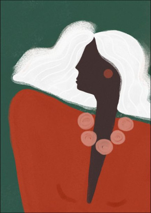 green lady - plakat 20x30 cm