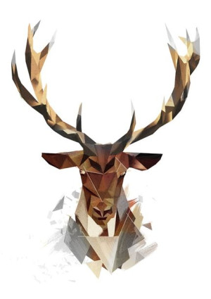 Jeleń - plakat 20x30 cm