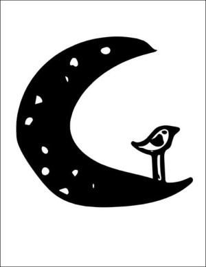 Księżyc - plakat 21x29,7 cm